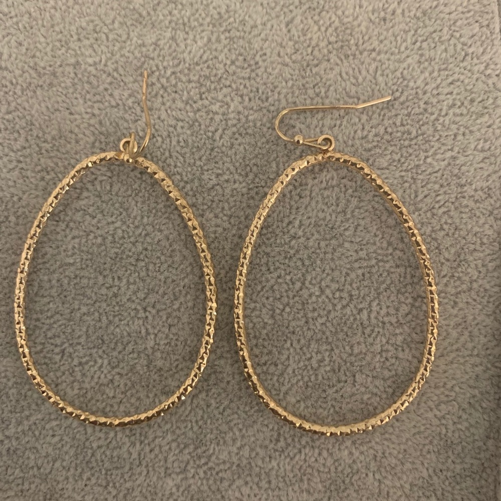 Gold hoop earrings